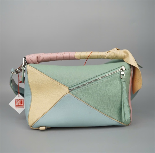 Túi Loewe xanh hồng (061805) sz29 (LTB) KG+