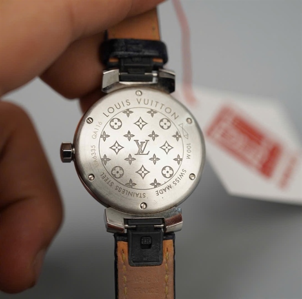 Đồng hồ LV mặt tròn dây xanh đen (UA6335QA116) (LTB) KG+