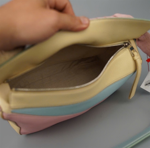 Túi Loewe xanh hồng (061805) sz29 (LTB) KG+