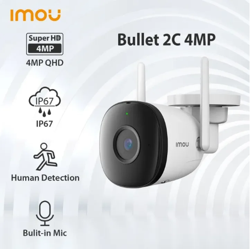 CAMERA IP WIFI IMOU NGOÀI TRỜI IPC-F42P - D BULLET 4K