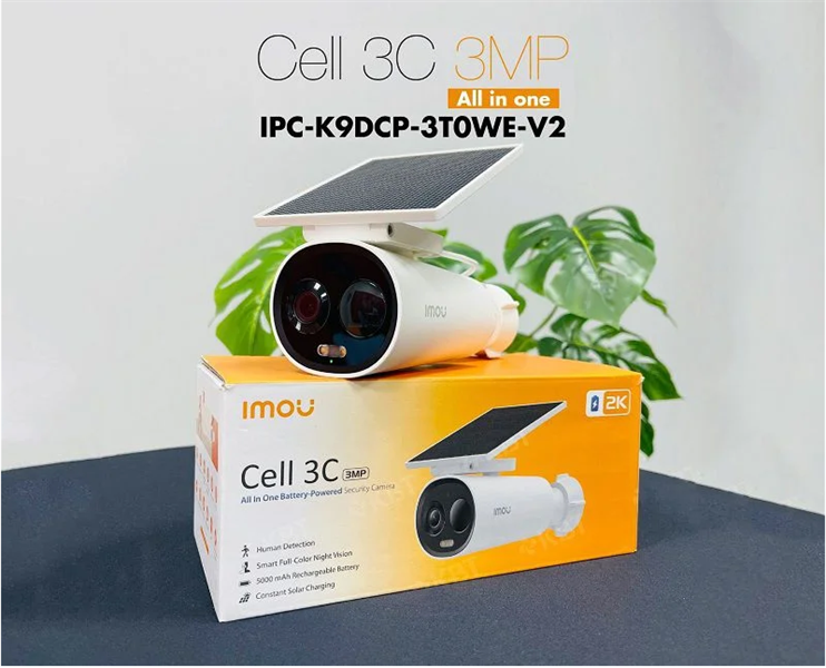CAMERA NĂNG LƯỢNG MẶT TRỜI IMOU CELL 3C 3MP - IPC-K9DCP-3T0WE-V2
