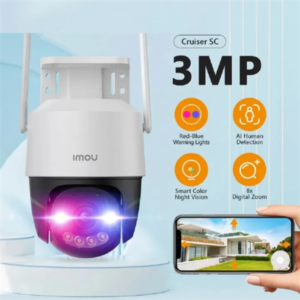 CAMERA WIFI NGOÀI TRỜI IMOU CRUISER SC 2K 3MP IPC-K7FP-3H0WE