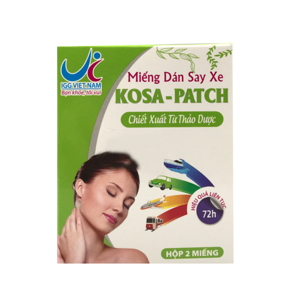 Miếng dán thảo dược chống say tàu xe kosa patch (h/2m)