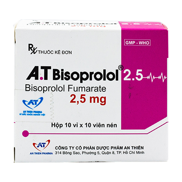 A.t bisoprolol 2.5mg an thiên (h/100v)