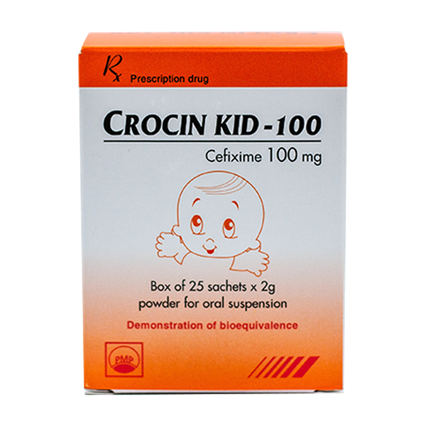 Crocin kid cefixim 100mg pymepharco (h/25gói)