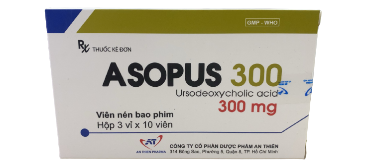 Asopus acid ursodeoxycholic 300mg an thiên (h/30v)