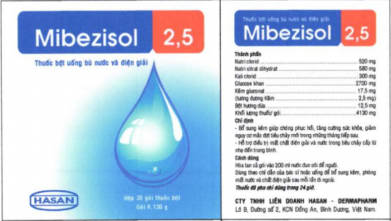 Mibezisol 2.5 hasan (h/30g/4.130gr)
