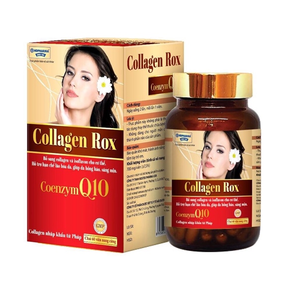 Đẹp da collagen rox coenzym q10 hd pharma (c/60v) (đỏ)