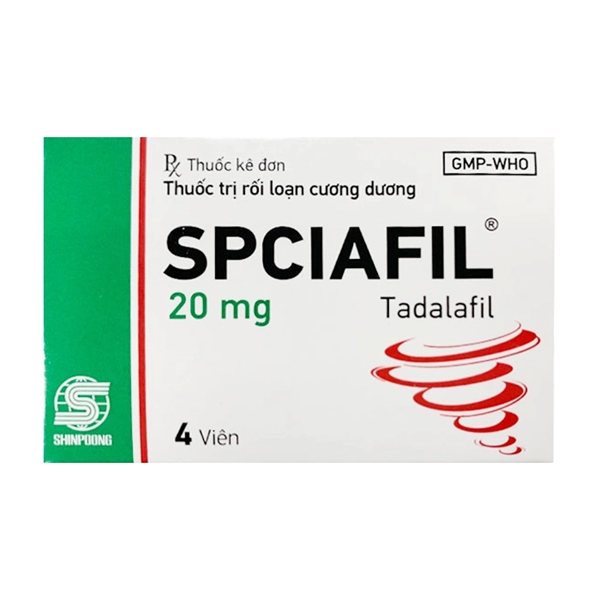 Spciafil tadalafil 20mg shinpoong (h/4v)