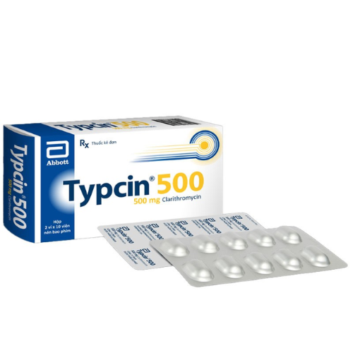 Typcin clarithromycin 500mg abbott (hộp/20viên nén)