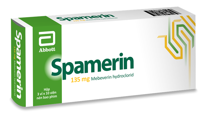 Spamerin mebeverin hydroclorid 135mg abbott (hộp/30viên nén)