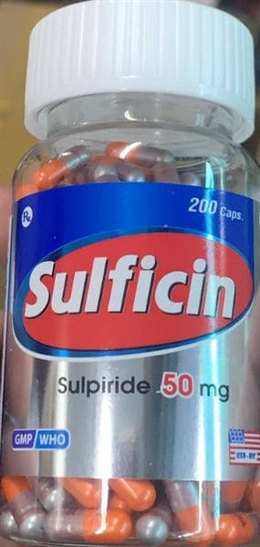 Sulficin sulpirid 50mg capsules nic pharma (c/200v)