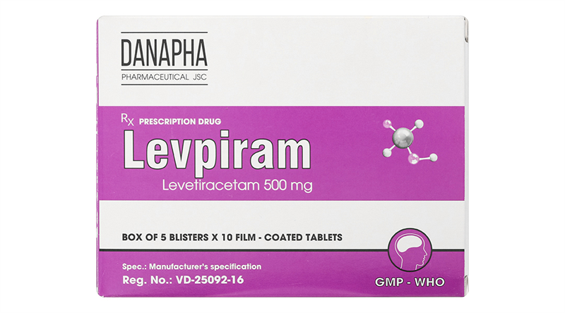 Levpiram levetiracetam 500mg danapha (h/50v)