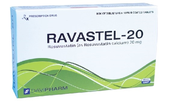 Ravastel rosuvastatin 20mg davipharm (h/30v)