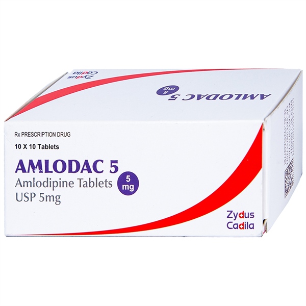 Amlodac amlodipin 5mg cadila (h/100v)