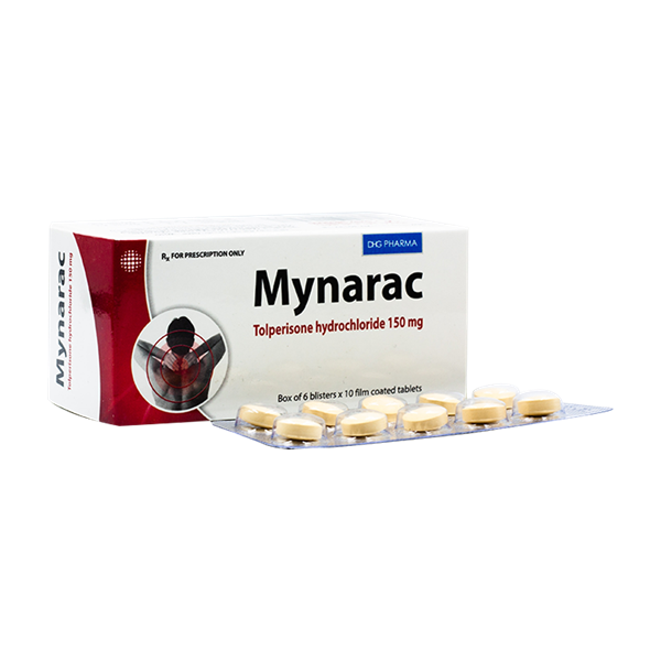 Mynarac tolperison hcl 150mg dhg (h/60v)