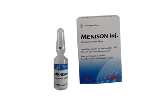 Menison methylprednisolon 40mg/ml inj pymepharco (h/1lọ/1ống)