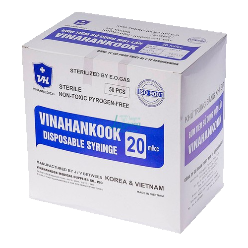 Bơm tiêm 20cc vinahankook (h/50c)