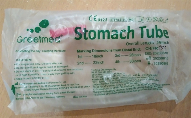 Sond dạ dày số 18 (Stomach Tube) - Greetmed