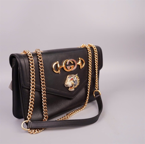 Túi GG zumi đen đầu hổ size 24 (BQ) KG+