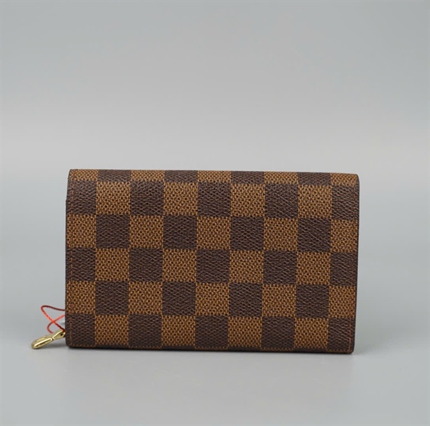 Ví LV ô vuông khóa zip (LT) KG+