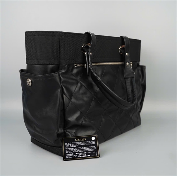 Túi Chanel Tote đen có lót form (14071205) sz36 KG+