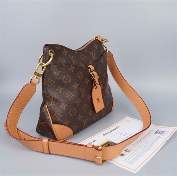 Túi LV Odéon hoa nâu sz 24cm (HC)+