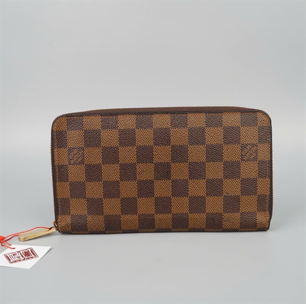 Ví LV ô vuông khóa zip (LT) KG+