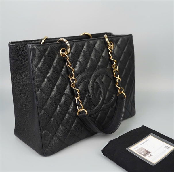 Túi Chanel Tote đen (13197981) sz34 KG+