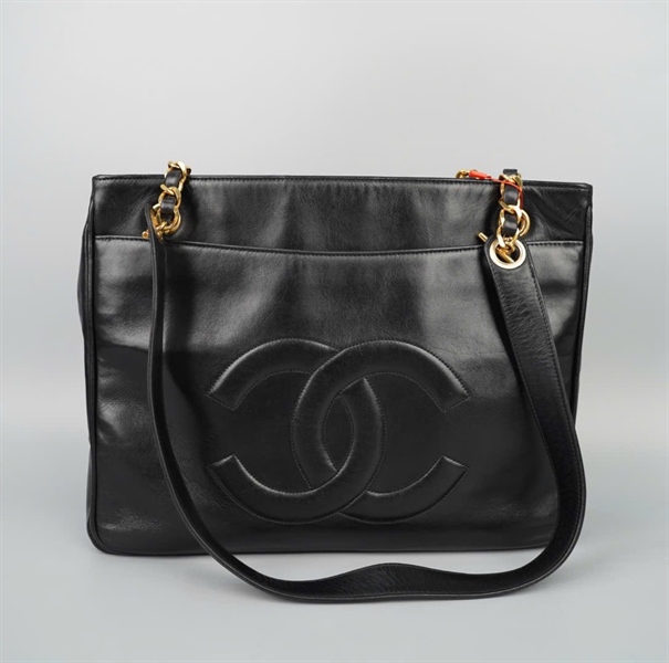 Túi Chanel Tote đen kèm lót form (2449290) sz32 KG+