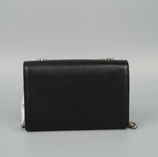 Túi YSL đen đính charm sz17 (HC)+