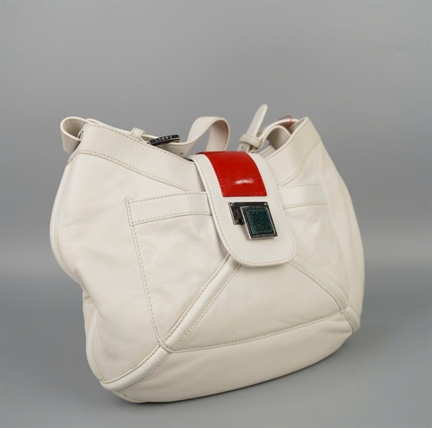 Túi Loewe trắng (240603) sz28 KG+