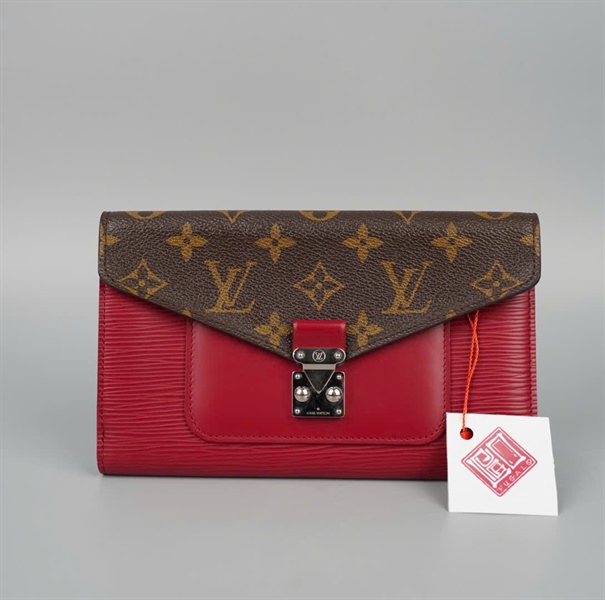 Ví LV hồng nắp hoa nâu (LT) KG+