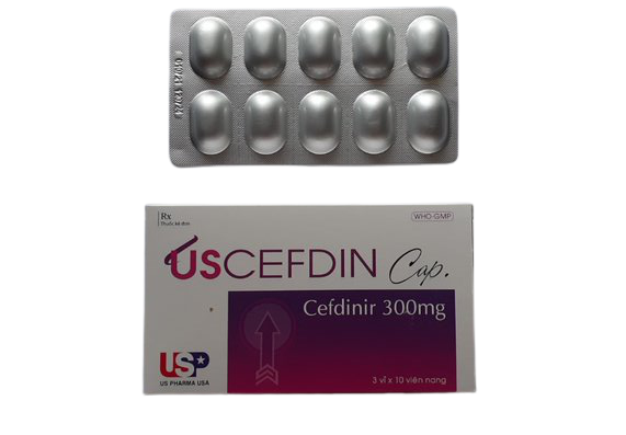 Uscefdin 300 usp (hộp/30 viên nang)