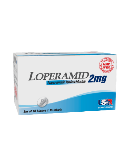 Loperamid 2mg usarichpharm (hộp/150 viên nén)