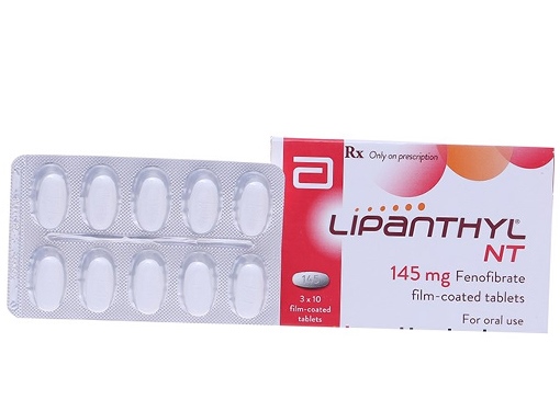 Lipanthyl nt fenofibrate 145mg abbott (h/30v)