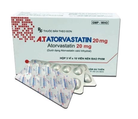 A.T Atorvastatin Atorvastatin 20mg An Thiên (H/30V)