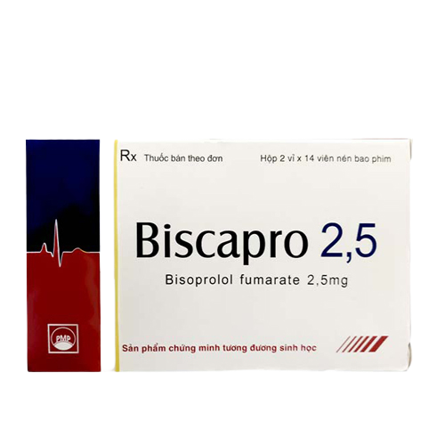 Biscapro bisoprolol 2.5mg tablets pymepharco (h/28v)
