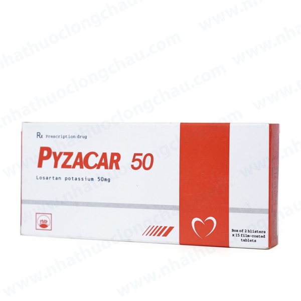 Pyzacar losartan 50mg tablets pymepharco (h/30v)