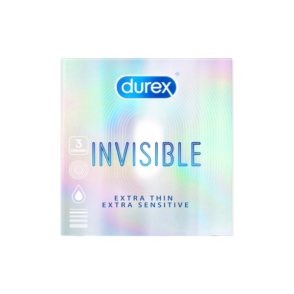 Bao cao su durex invisible Reckitt Benckiser (h/3c)