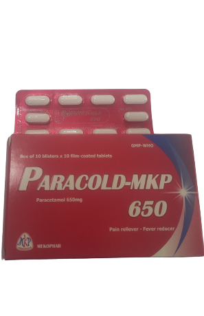 Paracold paracetamol 650mg mekophar (h/100v)