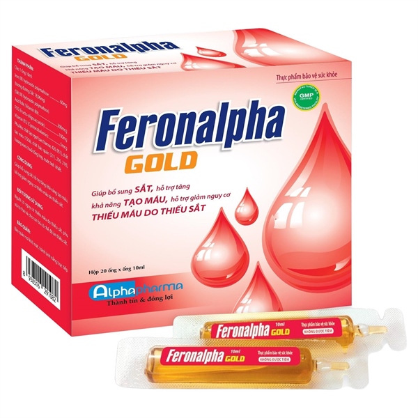 Sắt ống Feronalpha gold (H/20o/10ml)