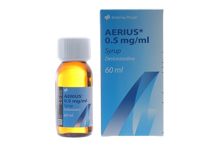 Aerius Desloratadine 0.5mg/ml Syrup MSD (chai/60ml)