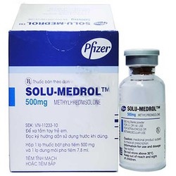 Solu-medrol 500mg pfizer (hộp/1 lọ+1ống dung môi)