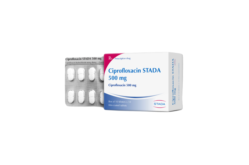 Ciprofloxacin 500mg stada (hộp/100 viên nén)