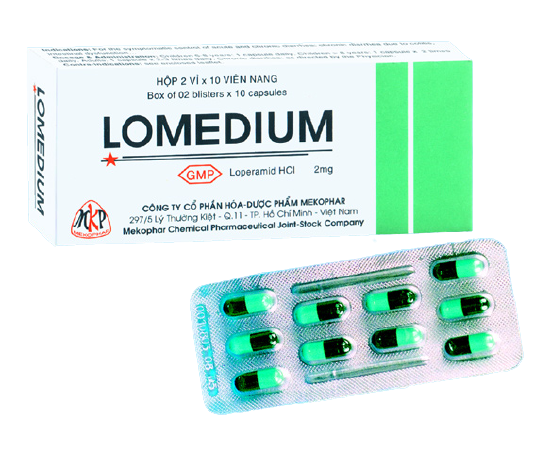 Lomedium 2mg mekophar (hộp/20 viên nang)