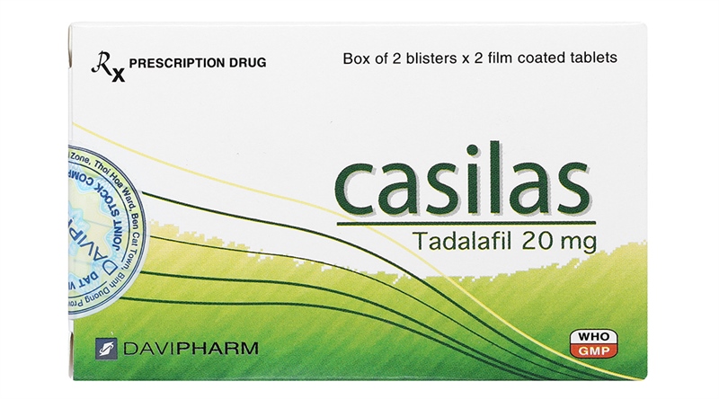 Casilas tadalafil 20mg davipharm (h/4v)