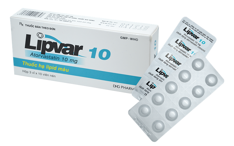 Lipvar 10 dhg (hộp/30 viên nén)