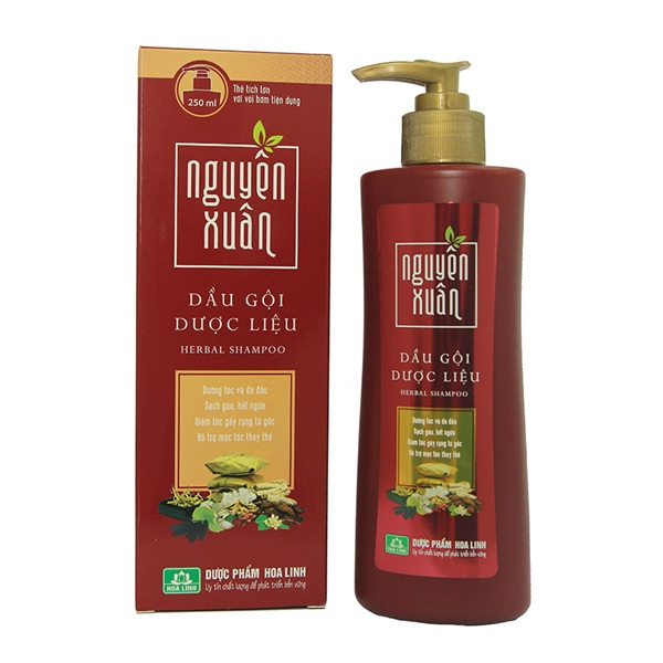Dầu gội dược liệu nguyên xuân hoa linh (c/250ml) (đỏ)