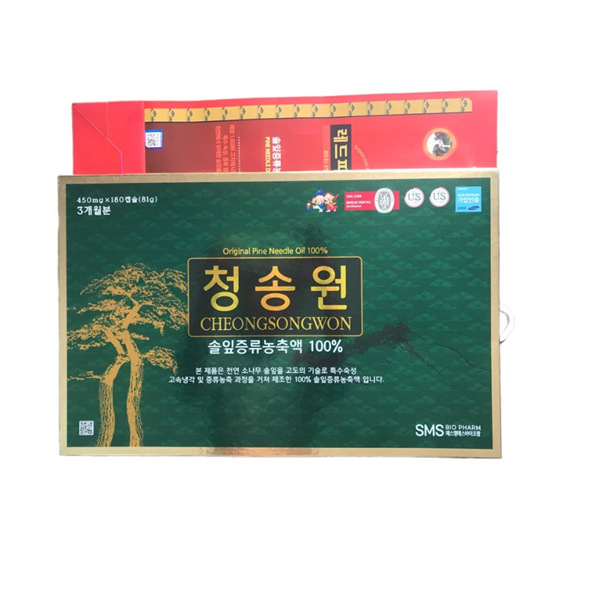 Tinh dầu thông đỏ Samsung Cheongsongwon xanh (túi/H/180V)